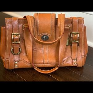 Coach Turnkey 11086 Vintage Brown Leather Satchel